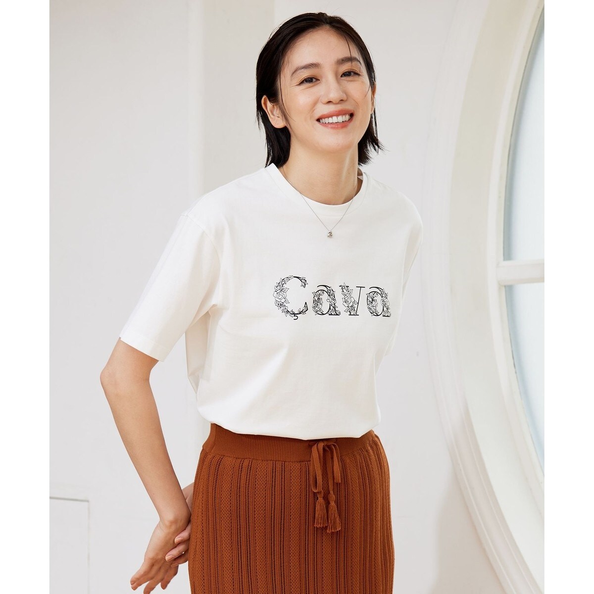 WEB限定・接触冷感】チュールポンチドッキング Tシャツ | 組曲