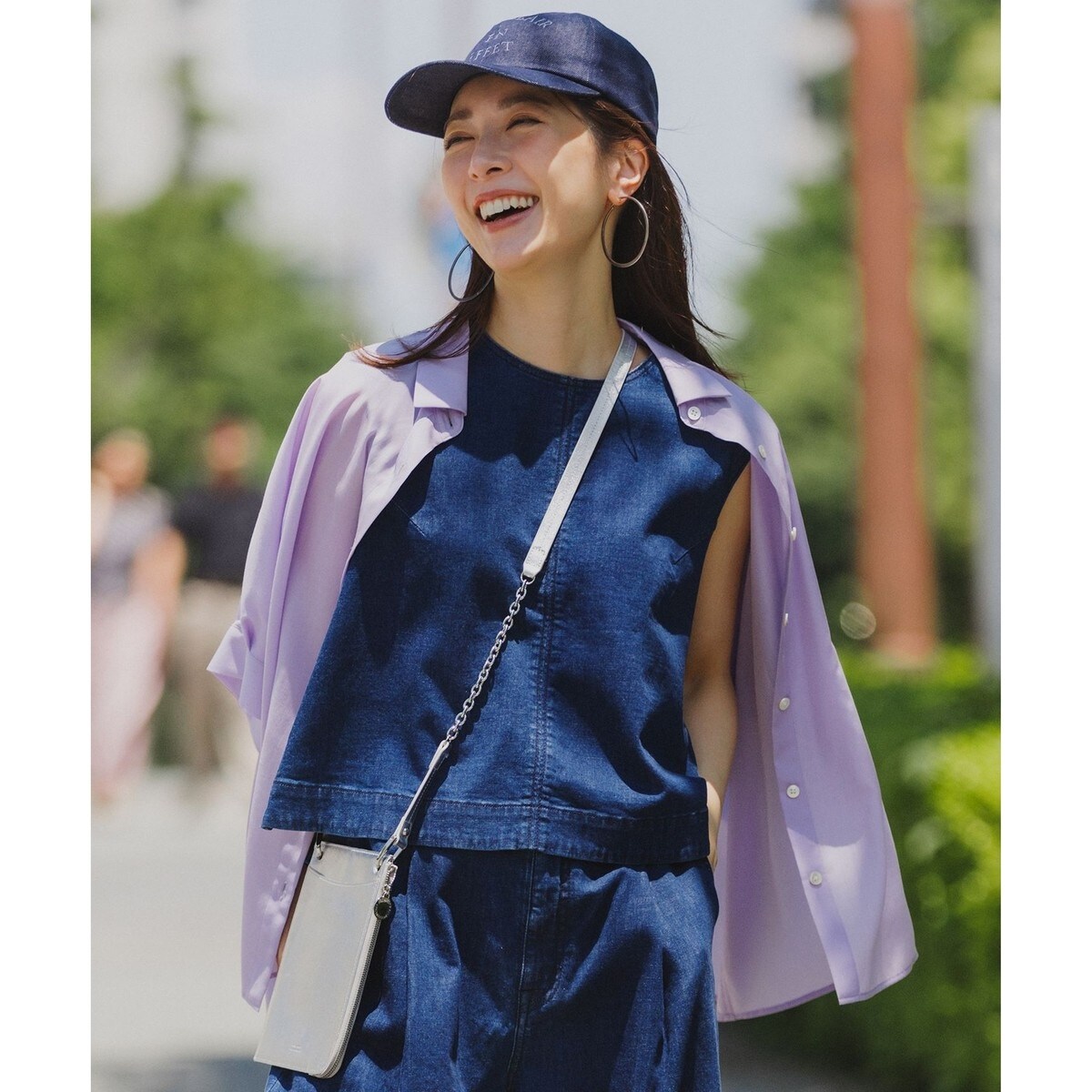 711＊定価2.2万　自由区　46Gジャージー チュニック丈ブラウス　22SS 洗える・ジャージー素材】46Gジャージー チュニック丈