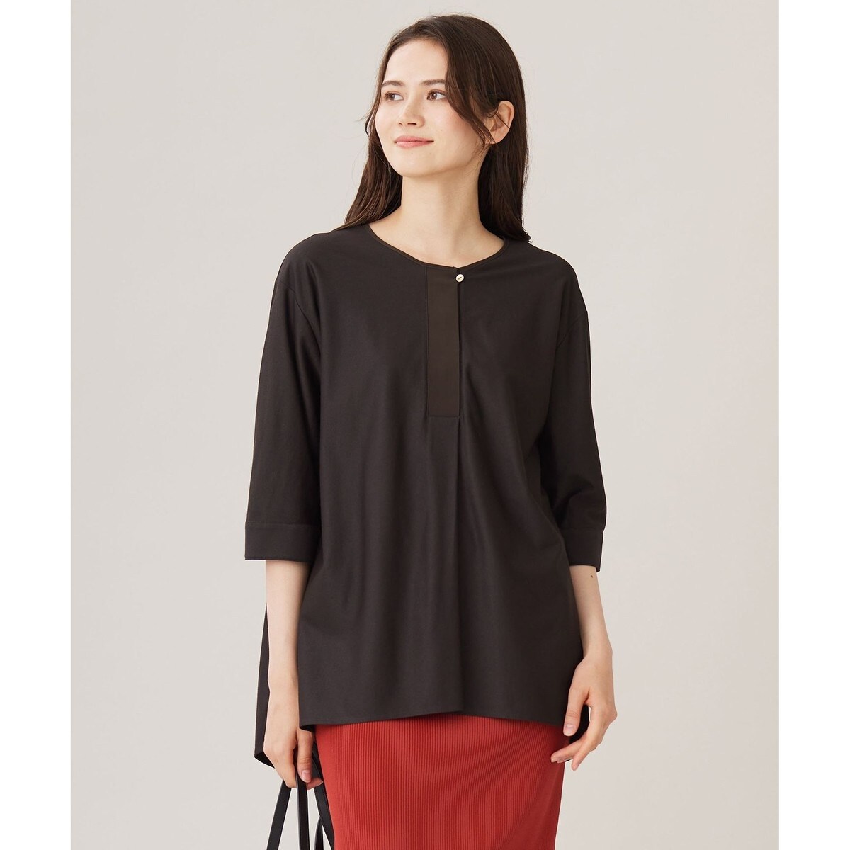 【カタログ掲載・洗える】リヨセルコットンツイル ブラウス