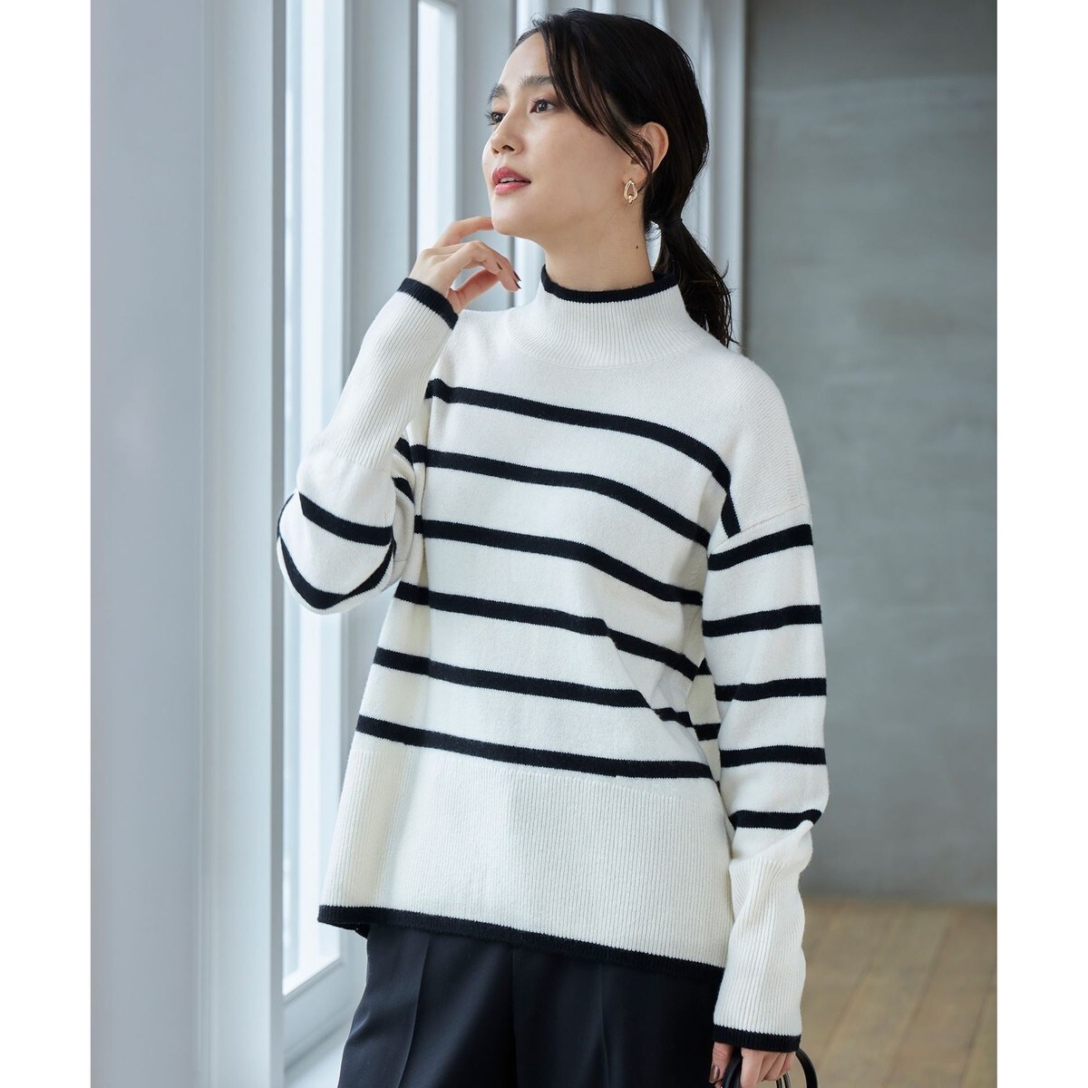 WEB限定カラーあり・洗える】ウールカシミヤブレンドハイネック WEB限定カラーあり・洗える】ウールカシミヤブレンドハイネック