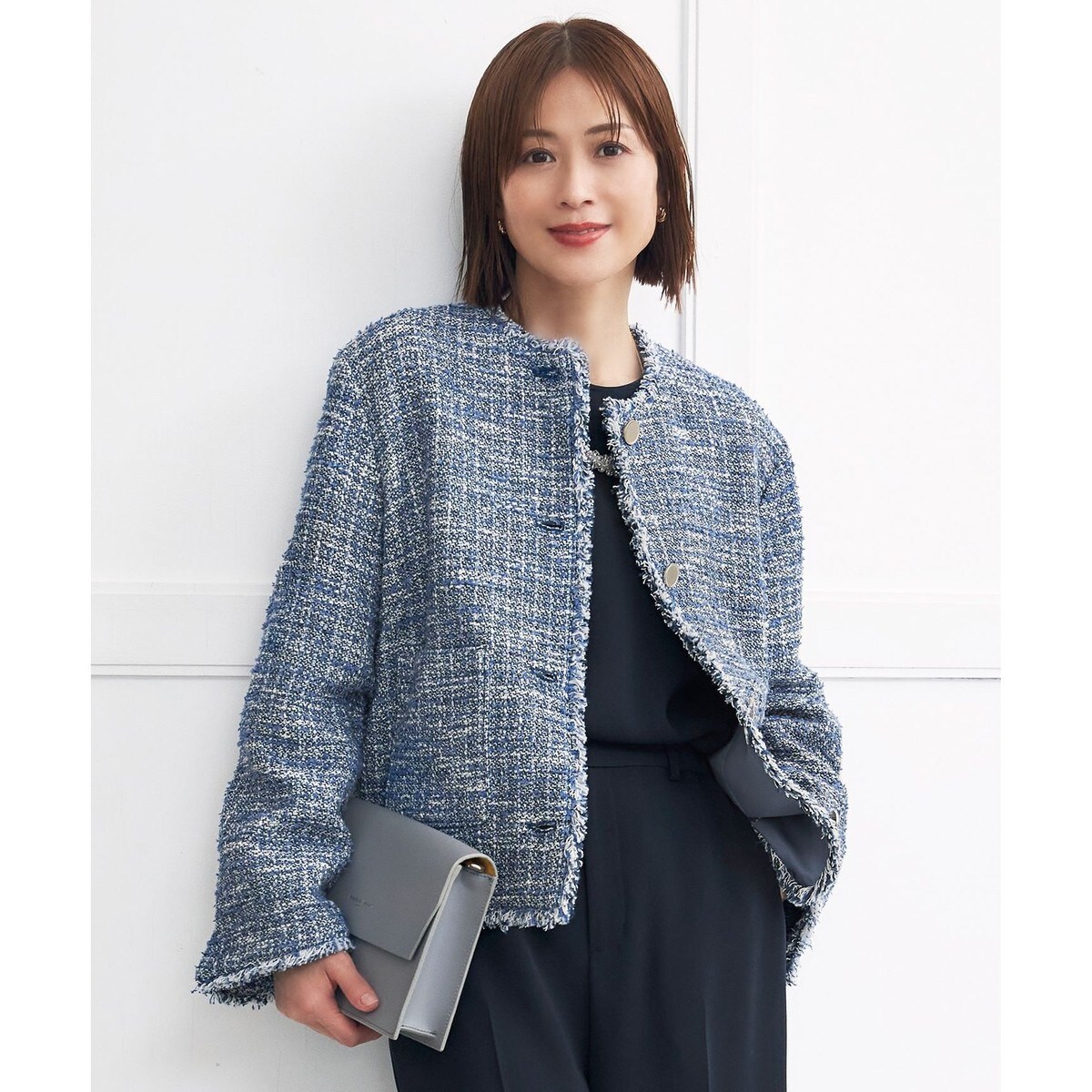 好評につき追加生産/洗える】WASHABLEPONTE ノーカラージャケット