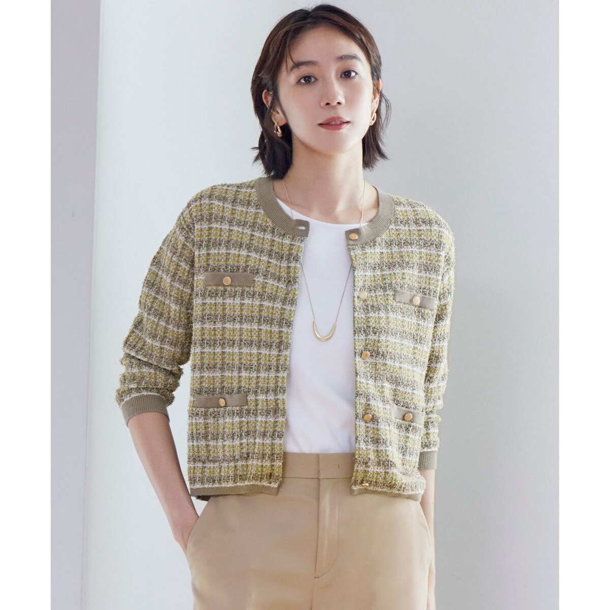 ツイード調ニット ジャケット | 自由区(JIYU-KU) | マルイウェブチャネル