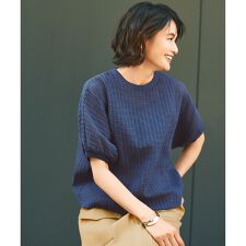 【17号サイズまで展開・カタログ掲載・洗える】チェックジャカード カットソー