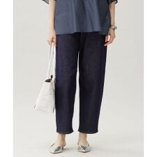 【19号サイズまで展開・洗える】ウスカルデニムダーツカーブ パンツ