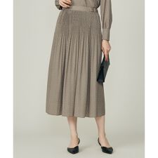 【17号サイズまで展開・セットアップ対応】ライトサテンプリーツ スカート