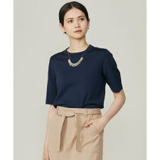 【アンサンブル対応】アセテートコットンプルオーバー ニット