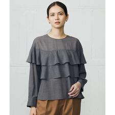 【カタログ掲載・洗える】TWハイツイストビエラフリル ブラウス