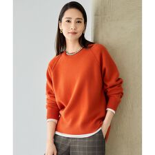 ウールカシミヤブレンドラグランスリーブ ニット