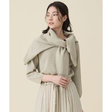 【アンサンブル対応】ペーパーコットンニット カーディガン