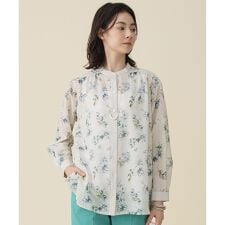 エアリーローン花柄プリント ブラウス