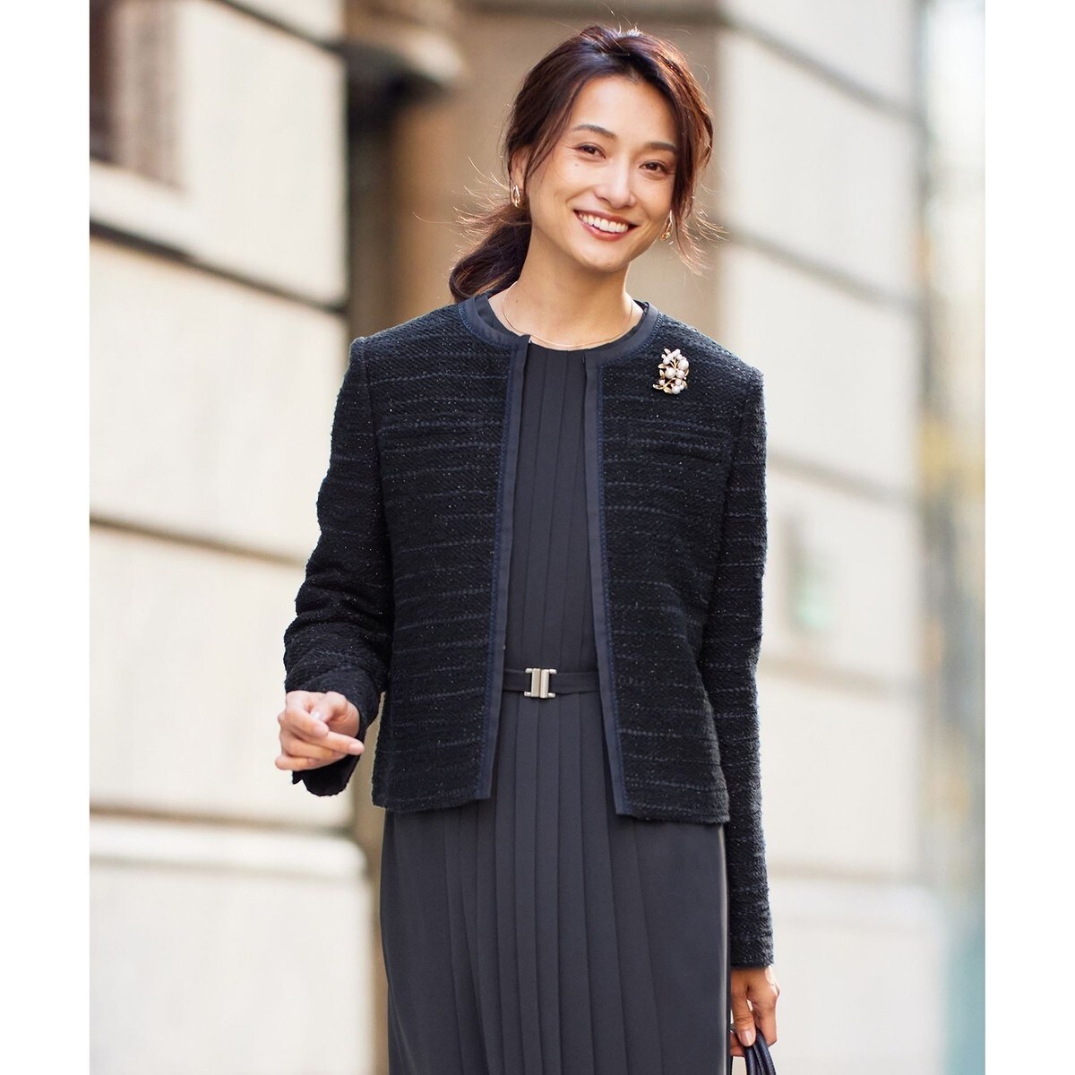 ラムレザー ノーカラージャケット | 23区(23KU) | マルイウェブ