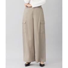 【洗える】テンセルツィルカーゴ パンツ