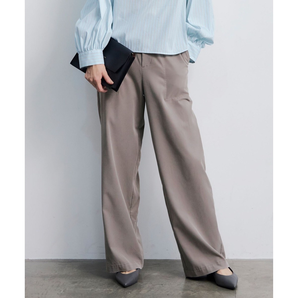 洗える】ソフトレーヨンツイルベイカー パンツ | 自由区(JIYU-KU