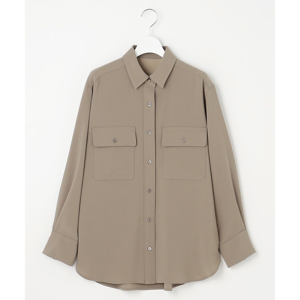 【洗える】ゼブラシアーJQ クロップドシャツ 洗える】ゼブラシアーJQ クロップドシャツ / ICB | ファッション