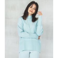 【WEB限定カラーあり・洗える】ウールカシミヤブレンドハイネック ニット