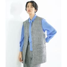 【カタログ掲載・セットアップ対応】ライトミックスツイード ジレ