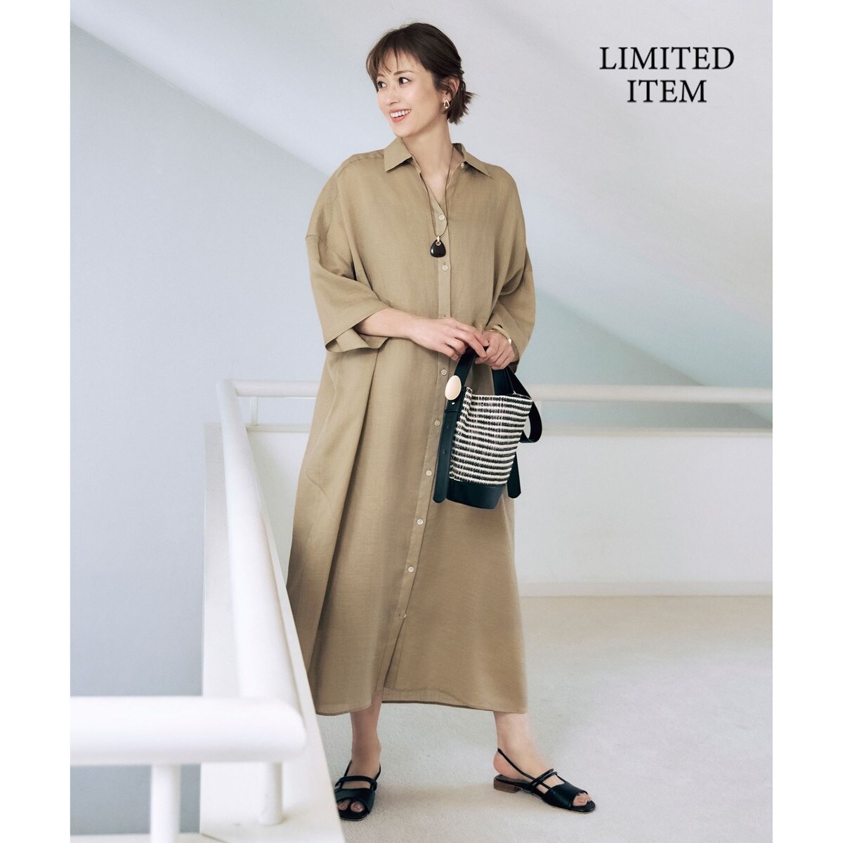 【組曲】完売品 ジャージコンビプリーツ ワンピース 大きいサイズ 3XL KUMIKYOKU NAVY】ジャージーコンビプリーツ ワンピース / 組曲