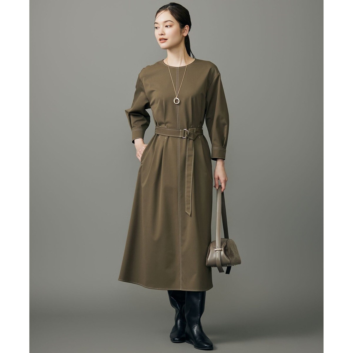 FUMIE TANAKA/フミエタナカ】tulle embroidery OP：ワンピース