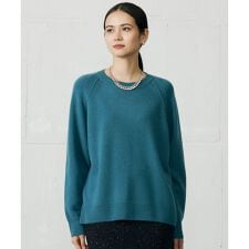 ウールカシミヤブレンドラグランスリーブ ニット