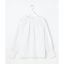 ナチュラルタッチスタンドカラー ブラウス