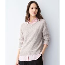 【1枚で華やぐ】ラメノットスパングル ニット