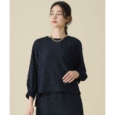 【セットアップ対応】ワッシャーカットジャカード ブラウス