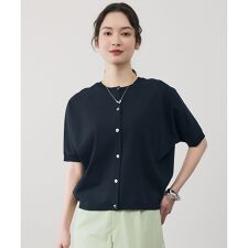 【前後着用可能】クレープストレッチドルマンスリーブ ニット