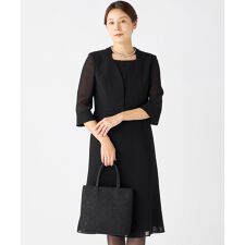 【洗える/着心地楽々】セオプラスエス ウォッシャブル ワンピース