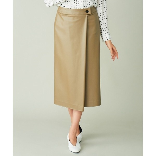 【新品タグ付き】ICB　洗える　Faux　スカート　大きいサイズ　46 洗える】Faux スカート | ICB | マルイウェブチャネル