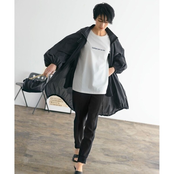 撥水加工】シアーナイロンタフタ フーデットコート | ICB