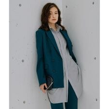 【新色追加・洗える】 ウールマットウース ダブル前ジャケット