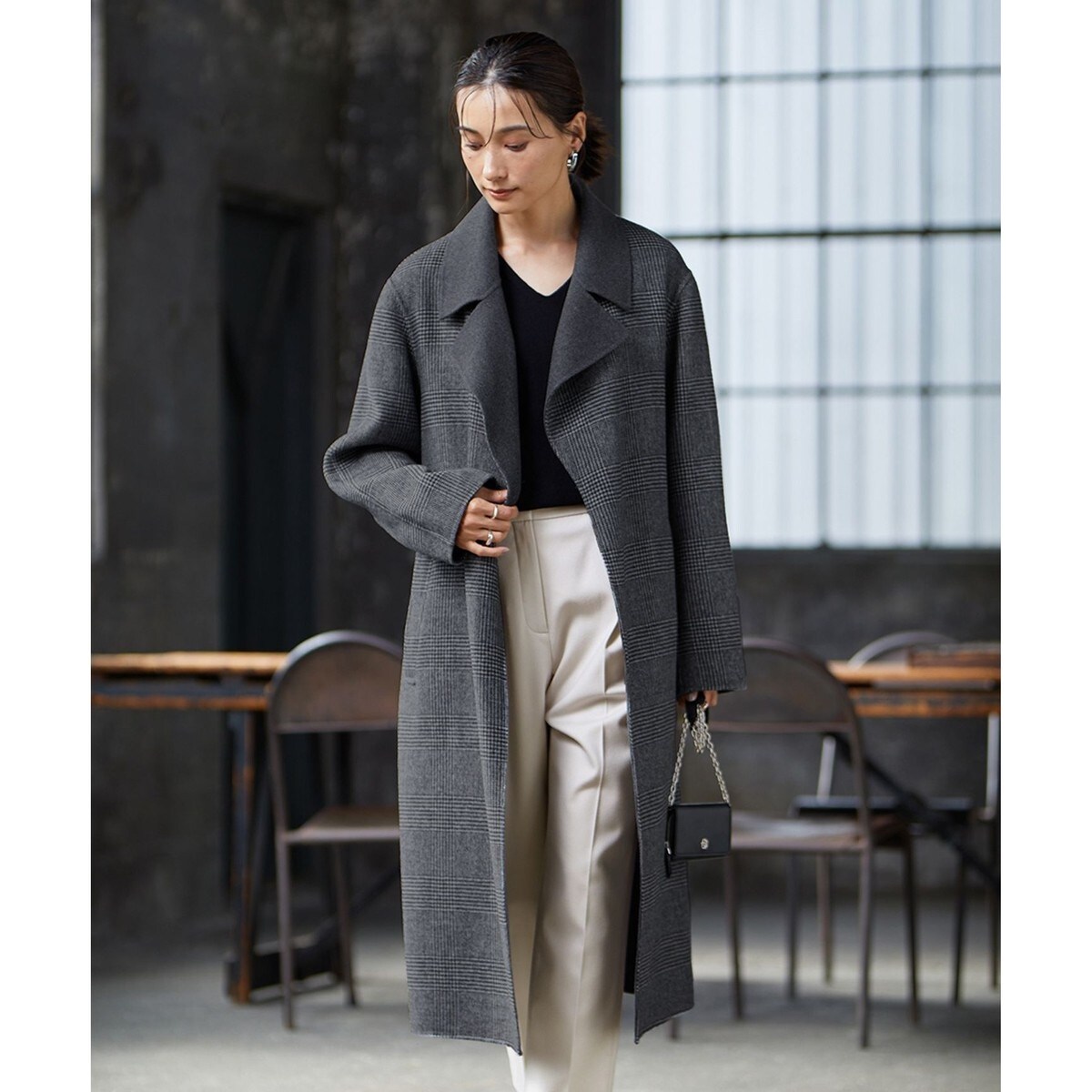 ★美品★ ICBリバーコート　ギンガムチェック trim_ofcrs_item39b0d4c0377b11e