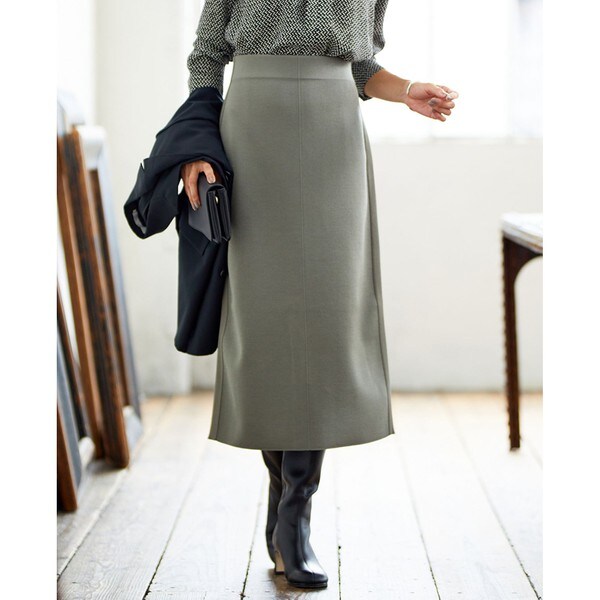 洗える】 シンセティックヤーンスムース ニットスカート | ICB