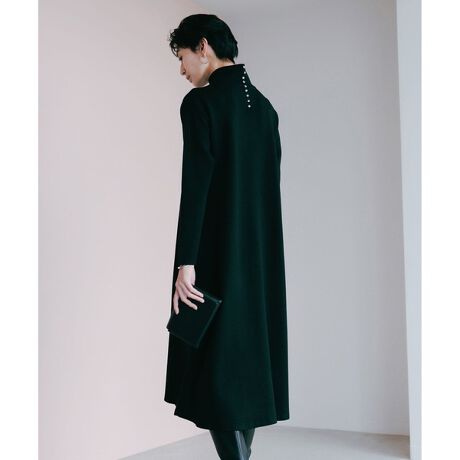 洗える】 ウールブレンドスムース フレアニットワンピース | ICB  