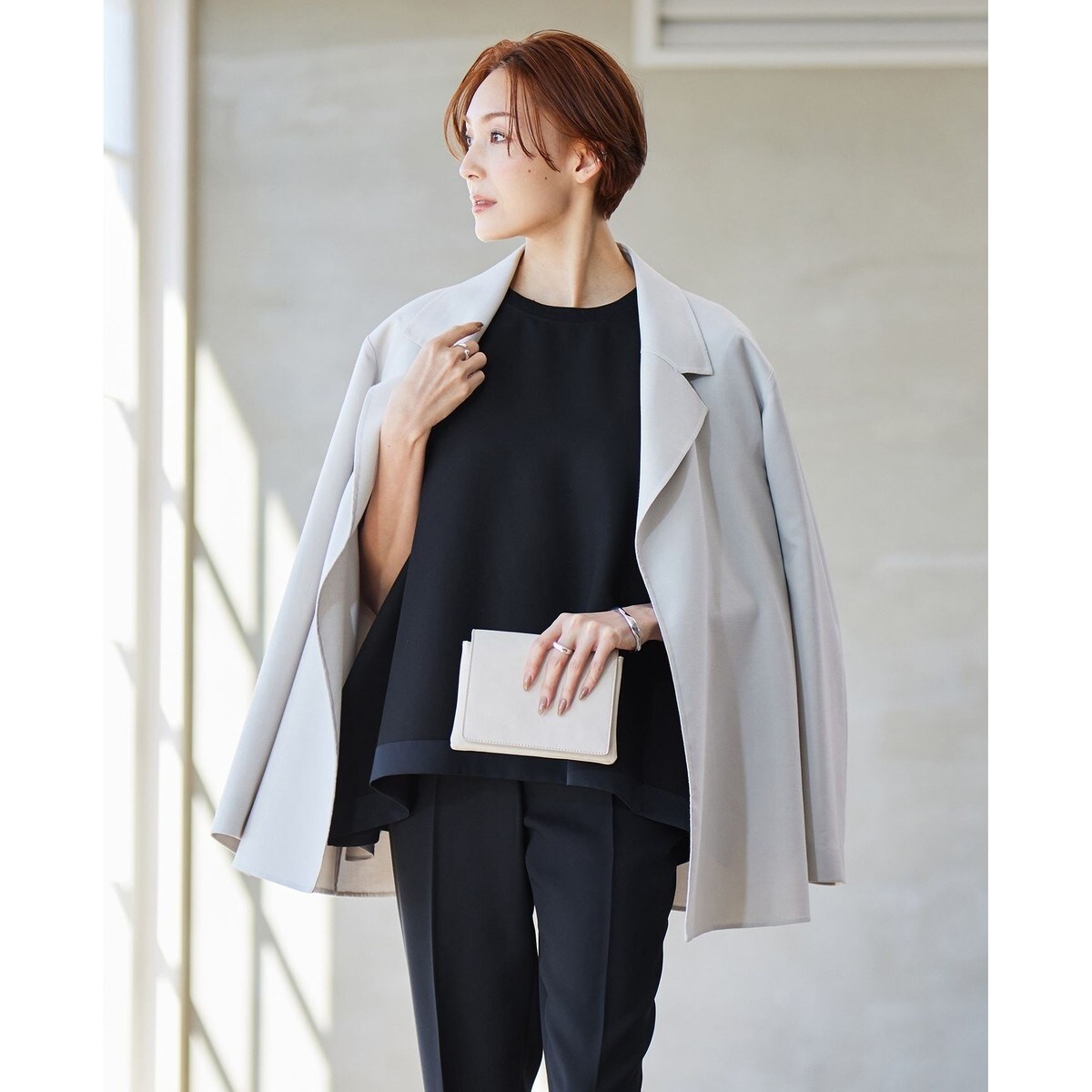 アイシービー ICB ライトリバー ミドル丈コート （ライトブルー