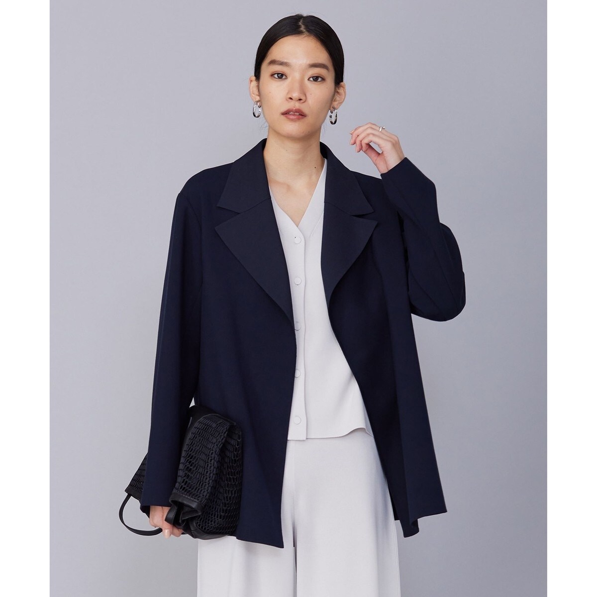 23ss ICB ライトリバー ミドル丈コート　ダブルフェイス　ストレッチ ライトリバー ミドル丈コート | ICB | マルイウェブチャネル