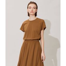 【接触冷感・UVカット・速乾・洗える】マットスキューバ 半袖プルオーバー