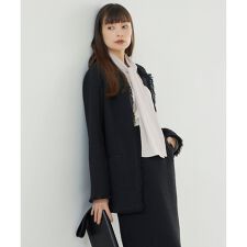 【セットアップ着用可能】ロービングツイード ノーカラージャケット