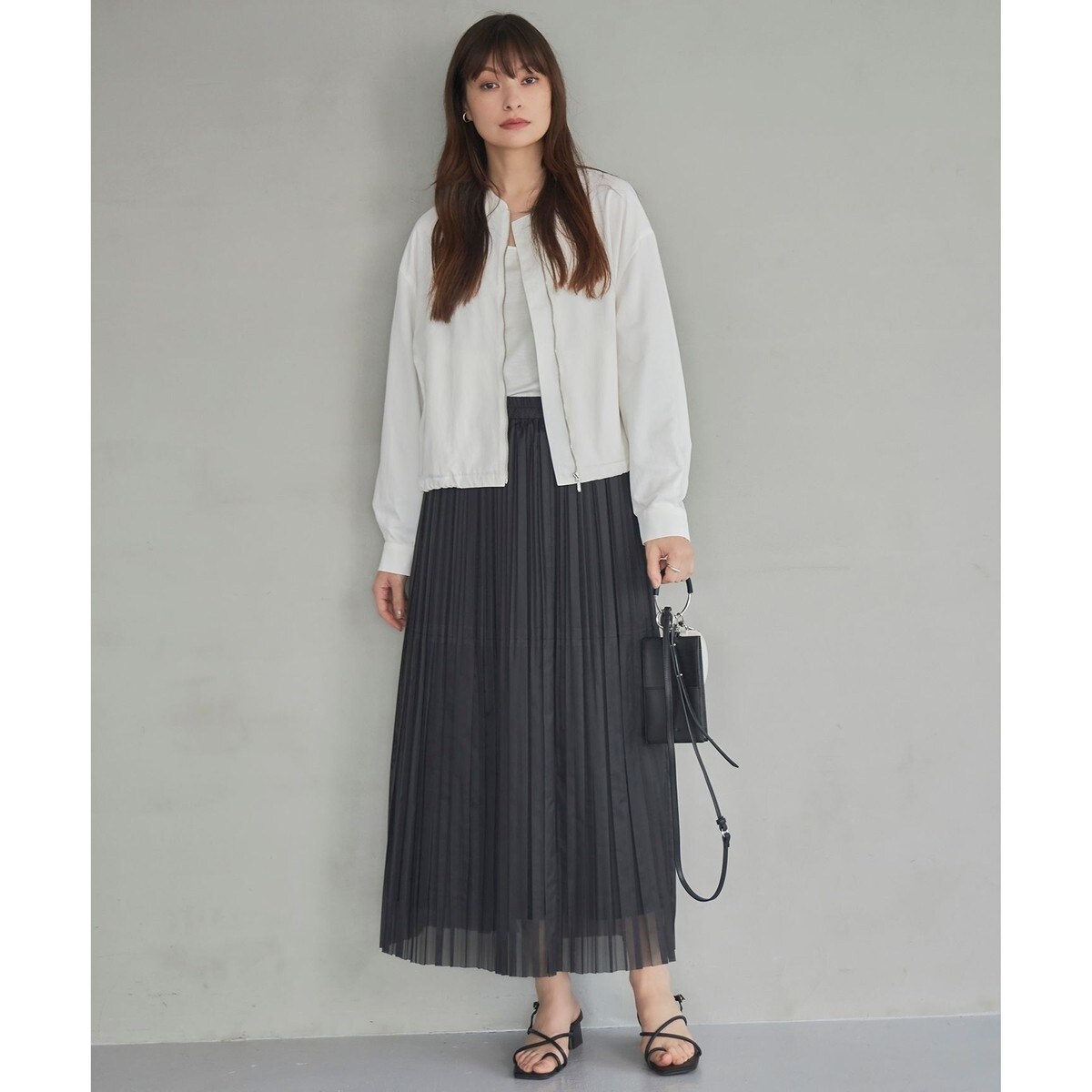 接触冷感・UVカット・撥水・洗える】 ナイロンタスランツイル ブルゾン