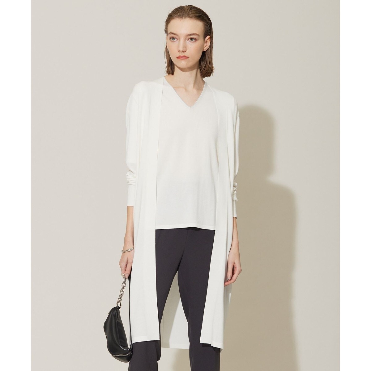 ICB シンセティックハイゲージ ロングカーディガン 9号　新品 セール】 【WEB限定カラーあり】 シンセティックハイゲージ