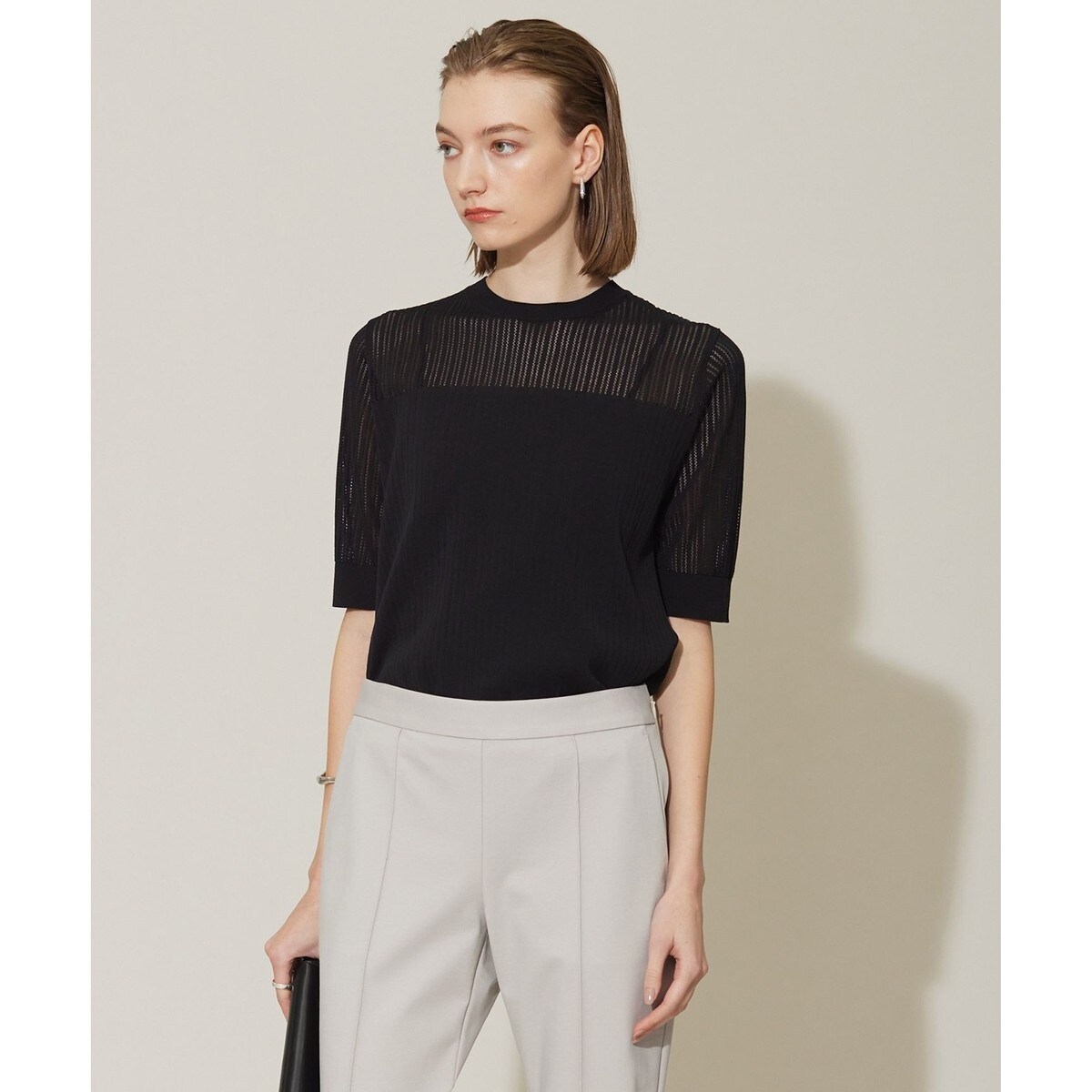 ICB（ICB）/【洗える】 レースニットトップス 洗える】 レースニットトップス | ICB | マルイウェブチャネル