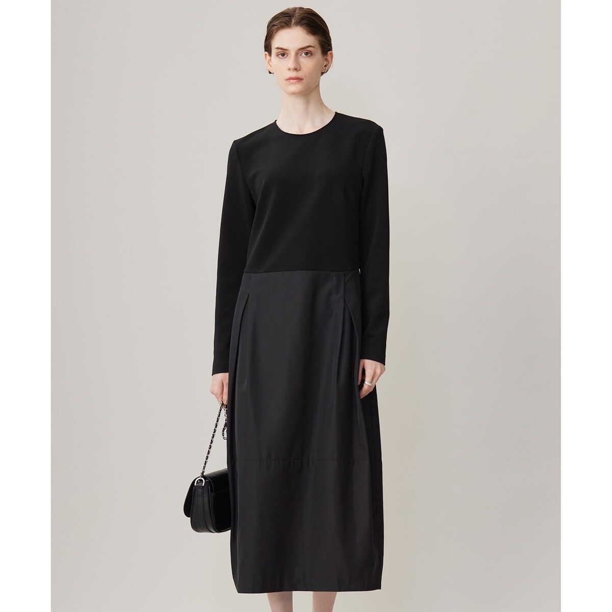 洗える】ミリオーネダンボールニット ジャンパースカートワンピース