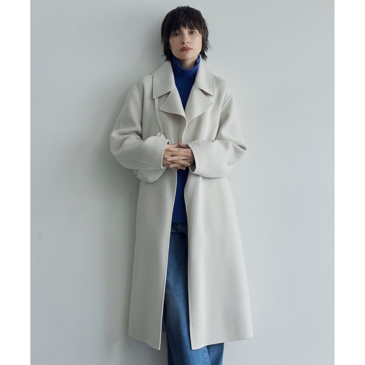美品 icb アイシービー カシミヤ混 ウールリバー ジャケット コート 11 ウールリバー ロングトレンチコート / ICB | ファッション通販