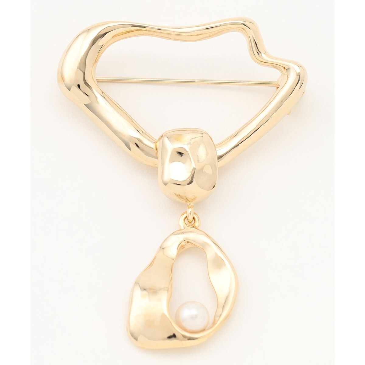 Junco Parisジュンコパリ パール　オーバル　ブローチ　IENA Junco Paris/ジュンコパリ】big oval resin pearl brooch