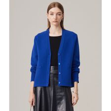 【洗える】ソフトカシミヤミックス Vネックニットカーディガン