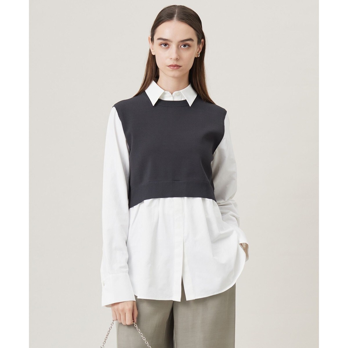 洗える】 クロスコンビ Vネックプルオーバー | ICB | マルイ