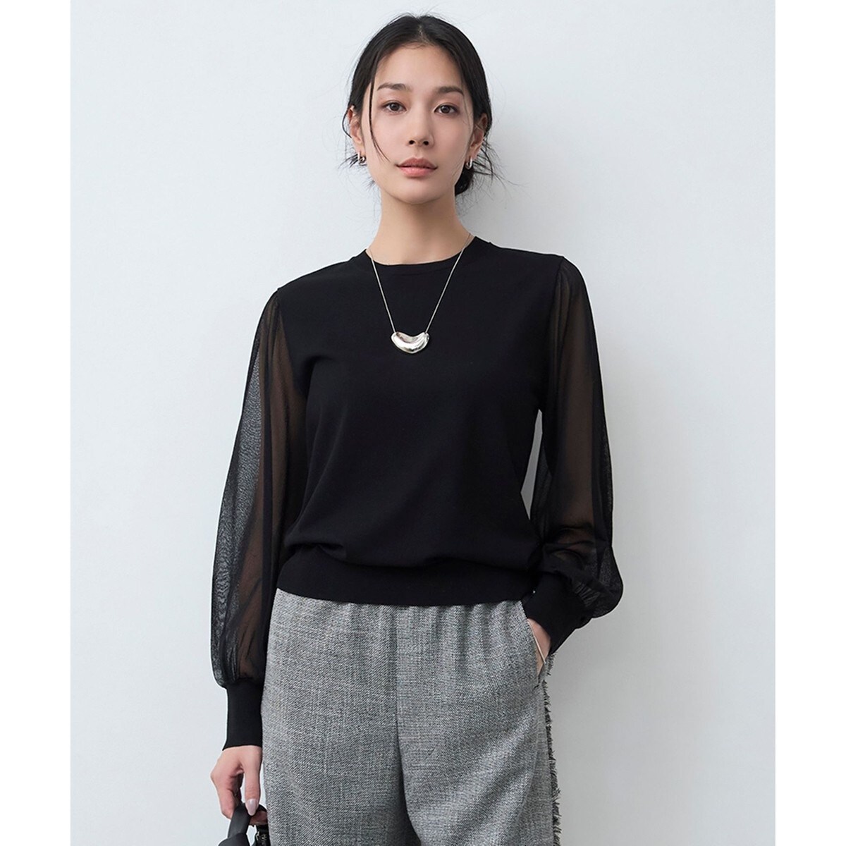 ✨新品✨2025SS【ICB】ヴィスコースワイドシアーコンビプルオーバー