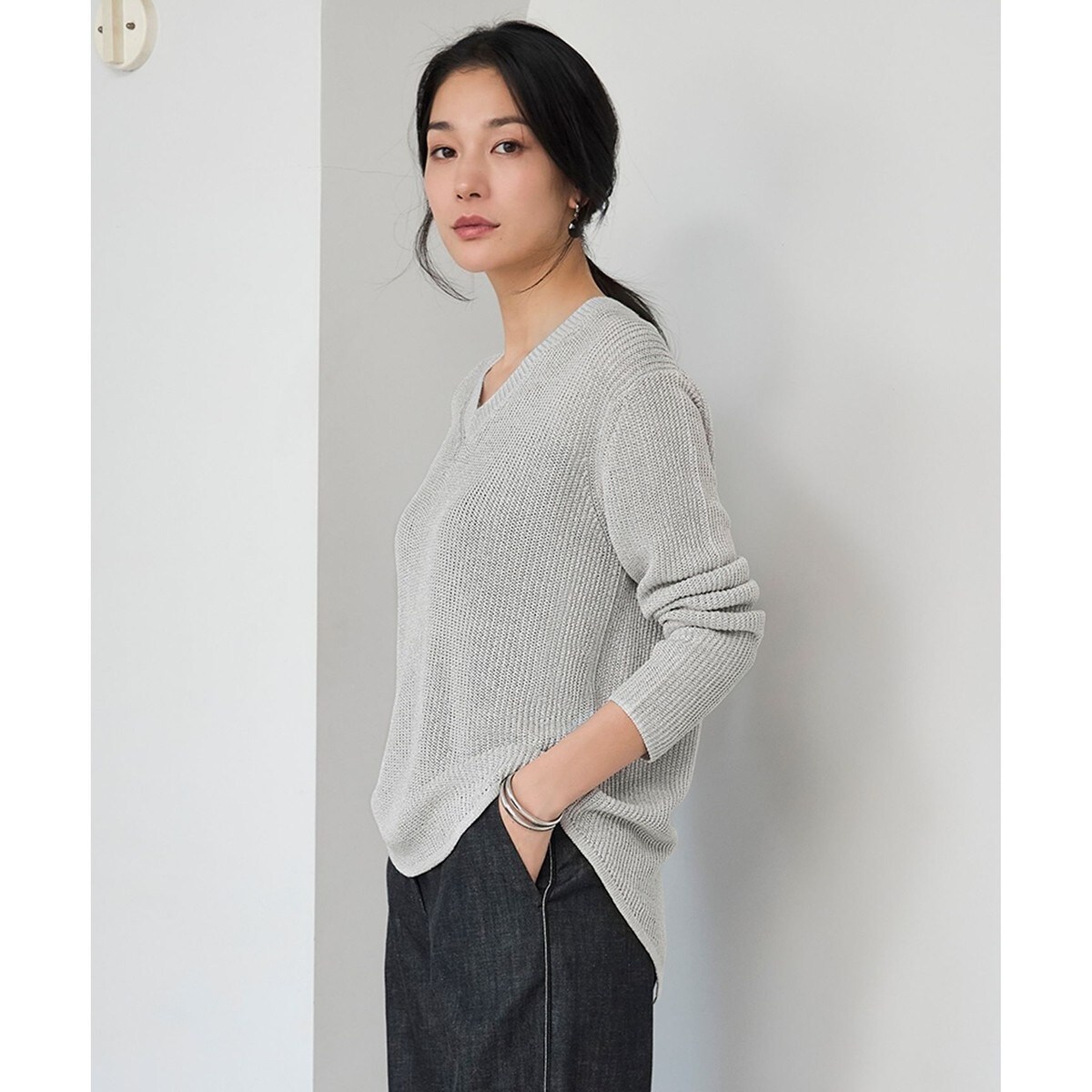 洗える】 クロスコンビ Vネックプルオーバー | ICB | マルイ