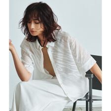 洗える】ゼブラシアーJQ クロップドシャツ | ICB | マルイウェブチャネル