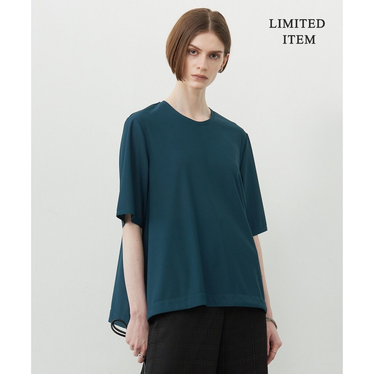 tシャツ 「WEB限定・洗える」シアートリコット スキッパーカットソー レディース WEB限定・洗える】シアートリコット スキッパーカットソー | ICB